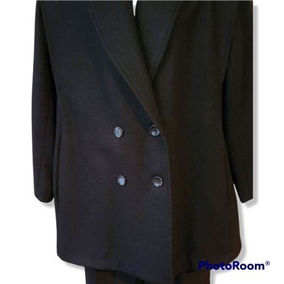 Stephanie Mathews Wool Coat Womens Size M/L 8/10 Fully Lined Wool Peacoat - Picture 3 of 16